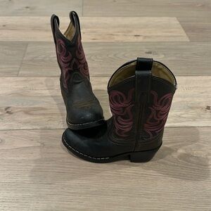 Smokey Mountain Boots Pink and Brown Western Cowboy Size  10 R girls